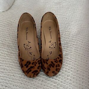 CL by Laundry Brown Leopard Flats